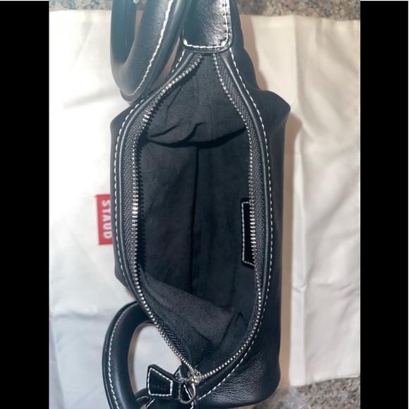 STAUD Zeta Mini leather bracelet bag in Black—NWT - Picture 11 of 17